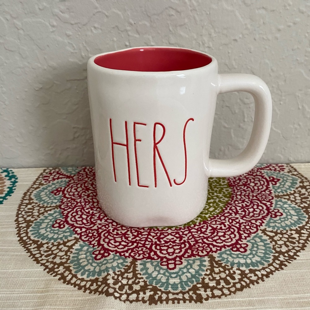 Rae Dunn mug says HERS NWOT